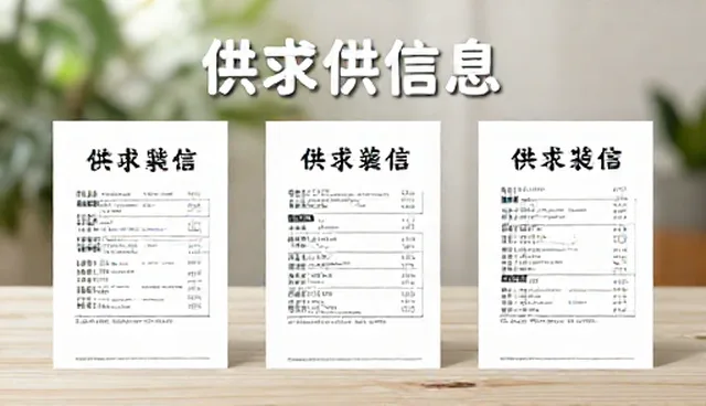 供求发布业务中的信息发布适用情况与限制